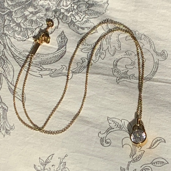 Michael Kors Gold Lock Necklace - Picture 3 of 6